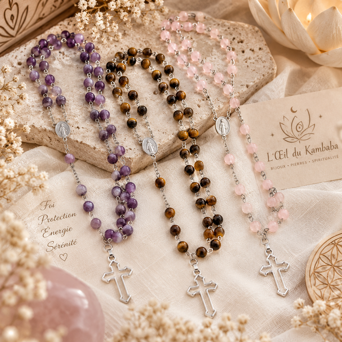 ✨ Collection Chapelets & Spiritualité