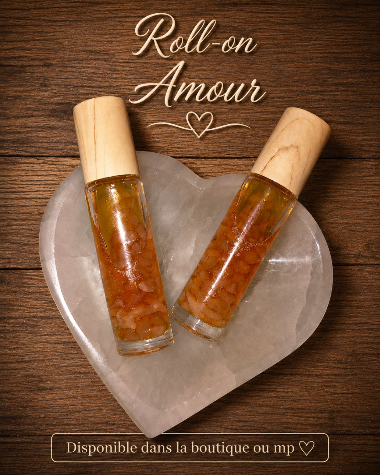 ❤️ Roll-On Amour & Harmonie – Quartz Rose