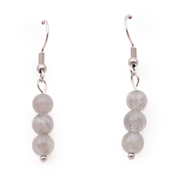 Boucle d'oreille Boules Labradorite