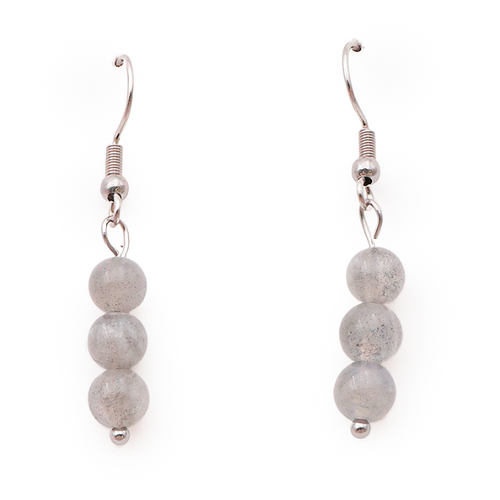 Boucle d'oreille Boules Labradorite