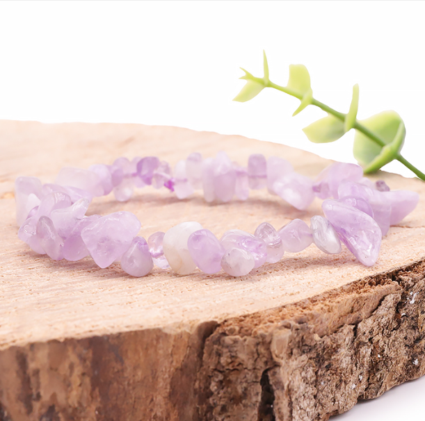 Bracelet Baroque Améthyste Lavande Brésil A