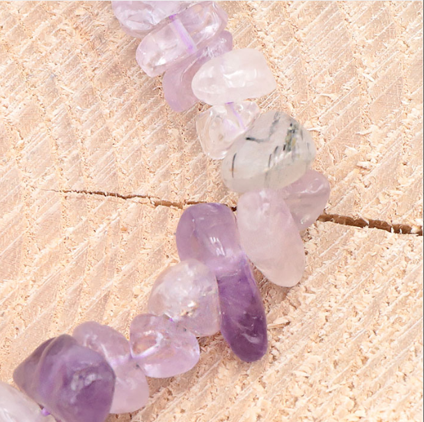 Bracelet Baroque Améthyste Lavande Brésil A