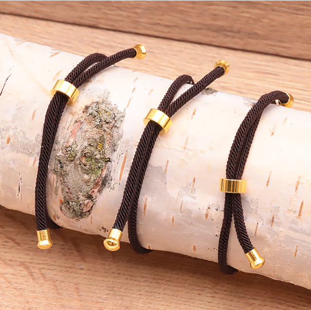 Bracelet cordon réglable labradorite