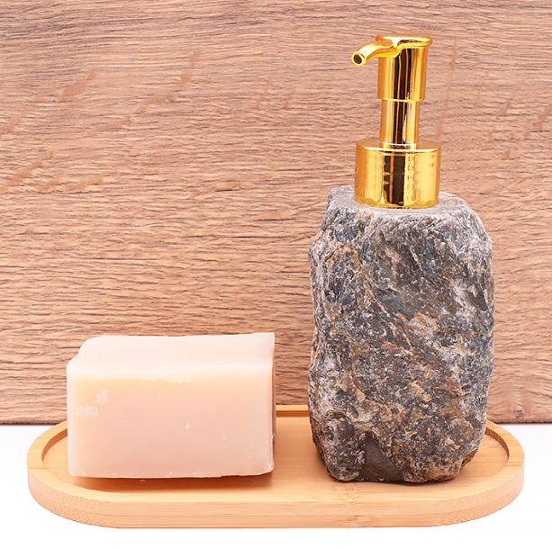Distributeur de Savon Pierre Brute Labradorite