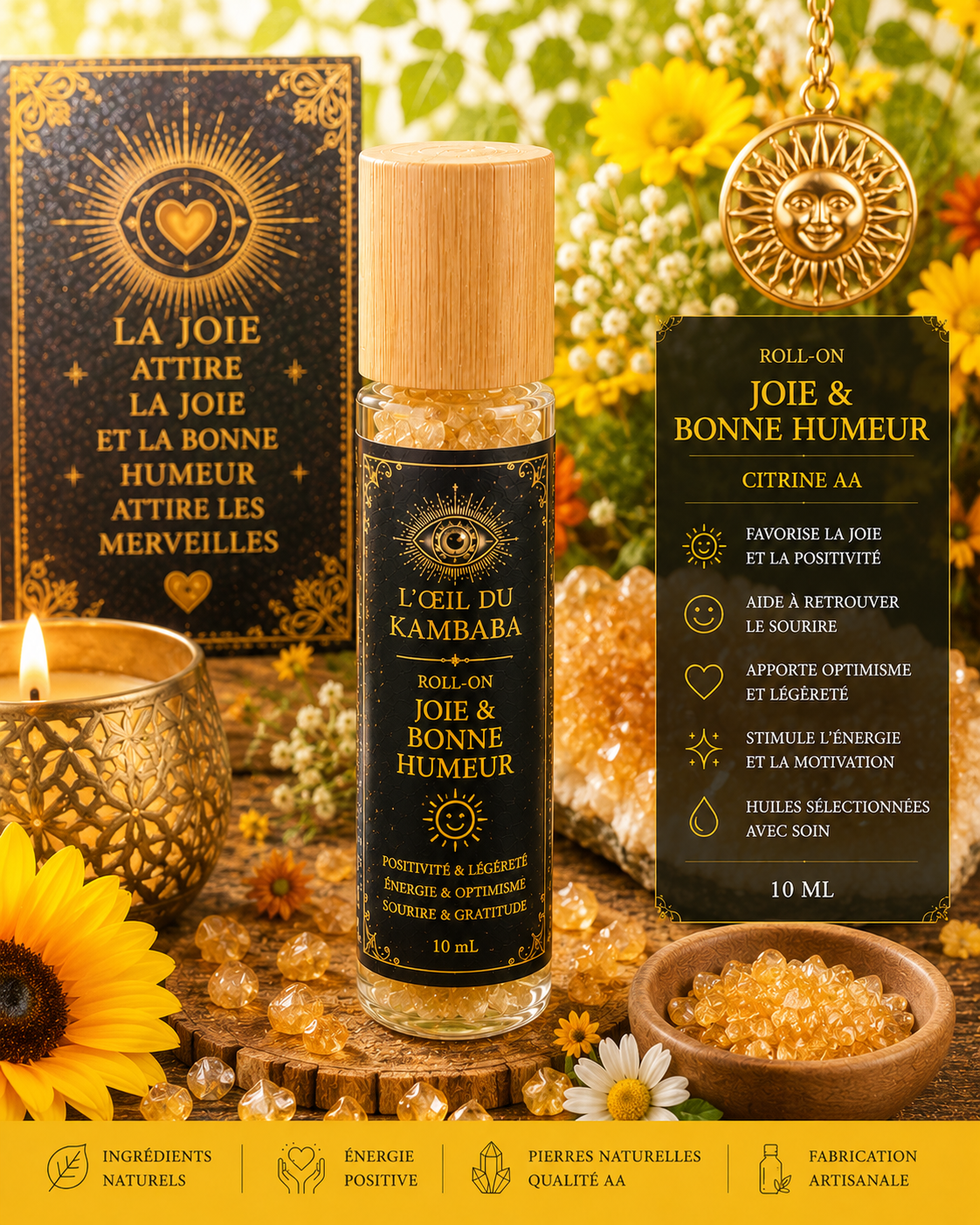 Roll-On Joie & Bonne Humeur – Citrine AA
