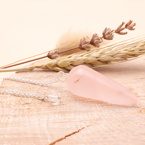 Pendule conique Quartz Rose Brésil A